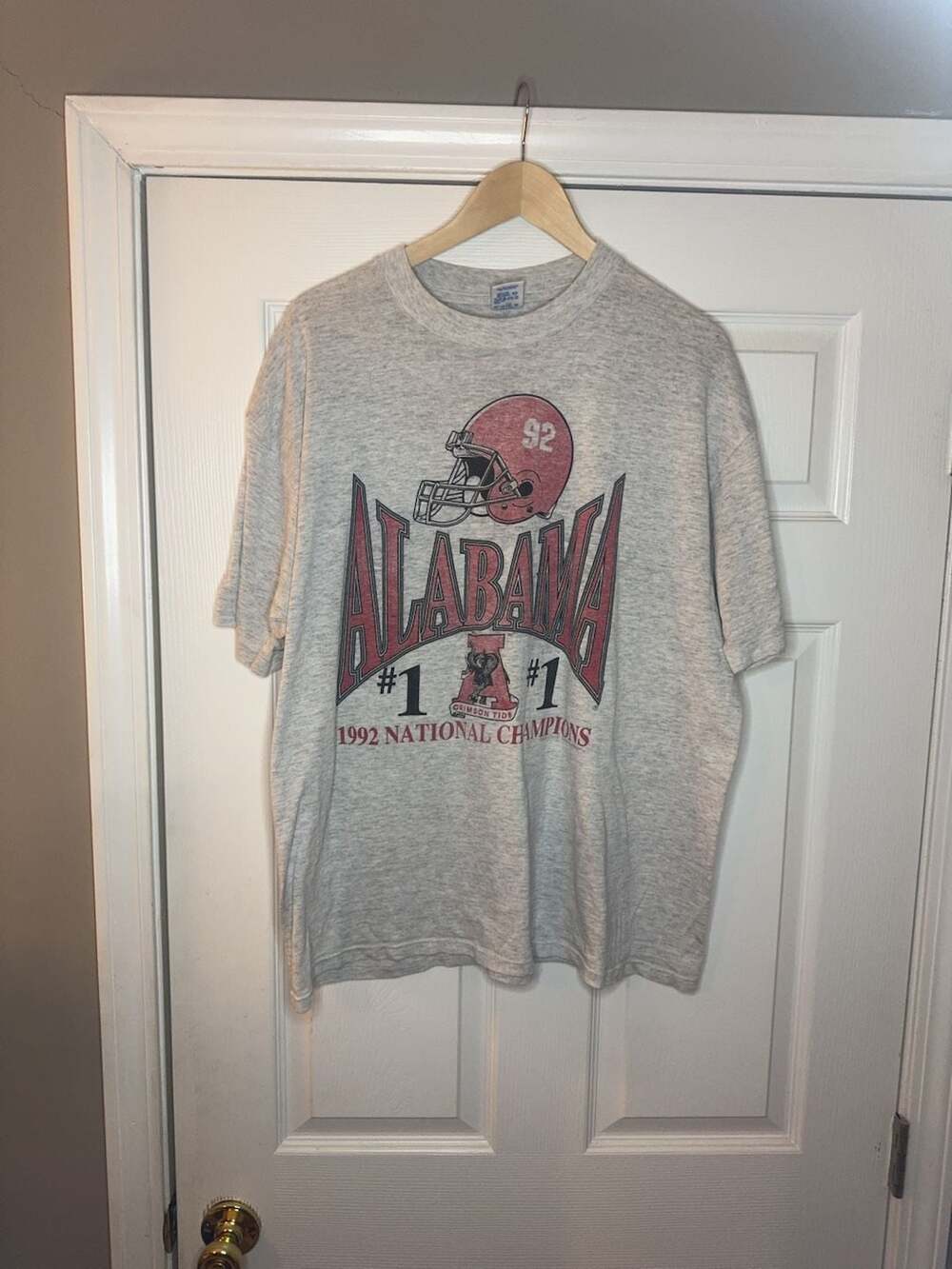 Vintage 1992 Alabama Crimson Tide National Champions T-Shirt Size XXL